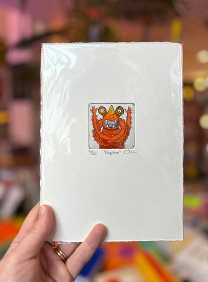 Hugaboo Finger Monster Etchings By Chris Moon
