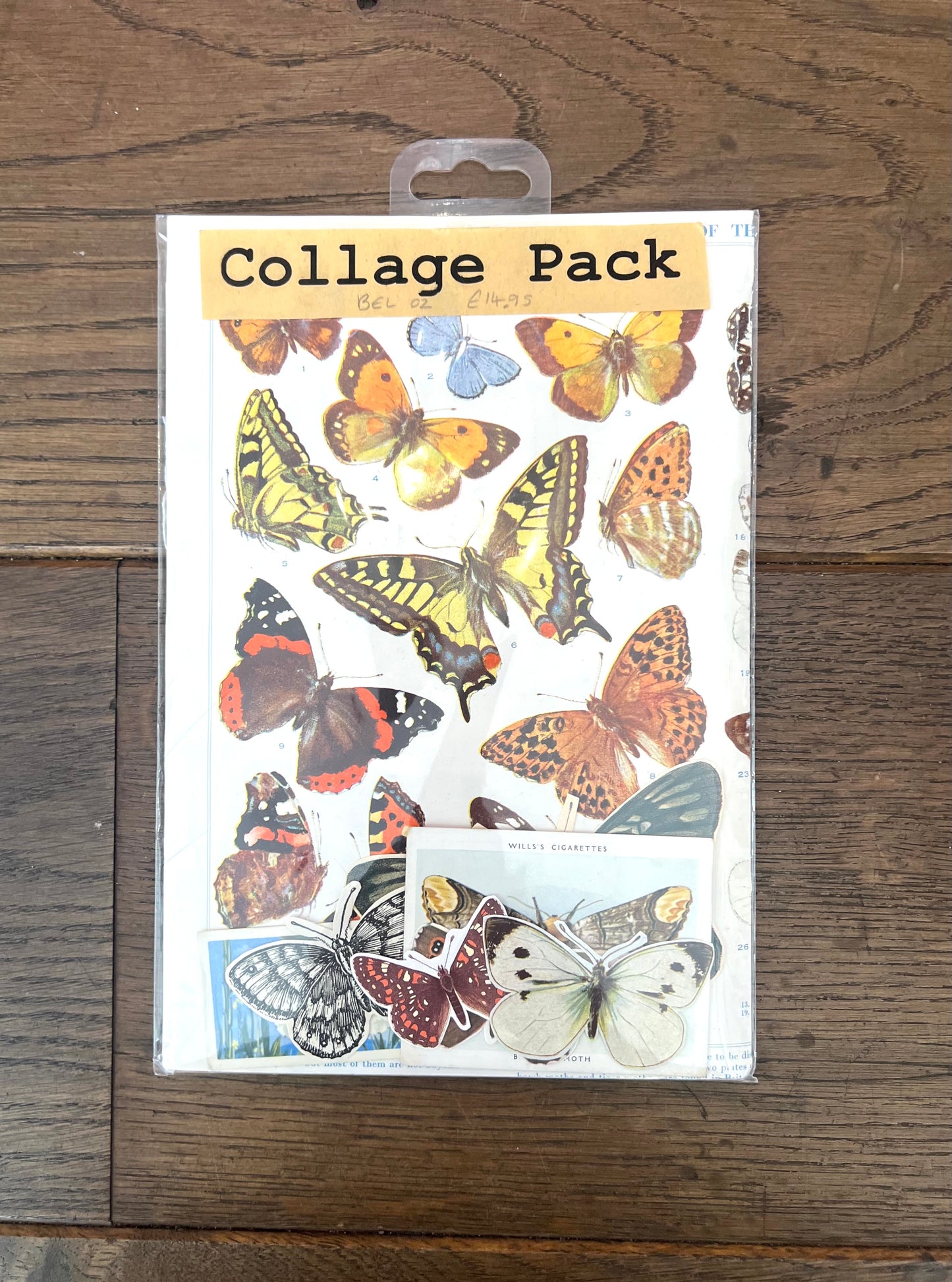 Butterflies Vintage Collage Pack By Bella Does Brighton