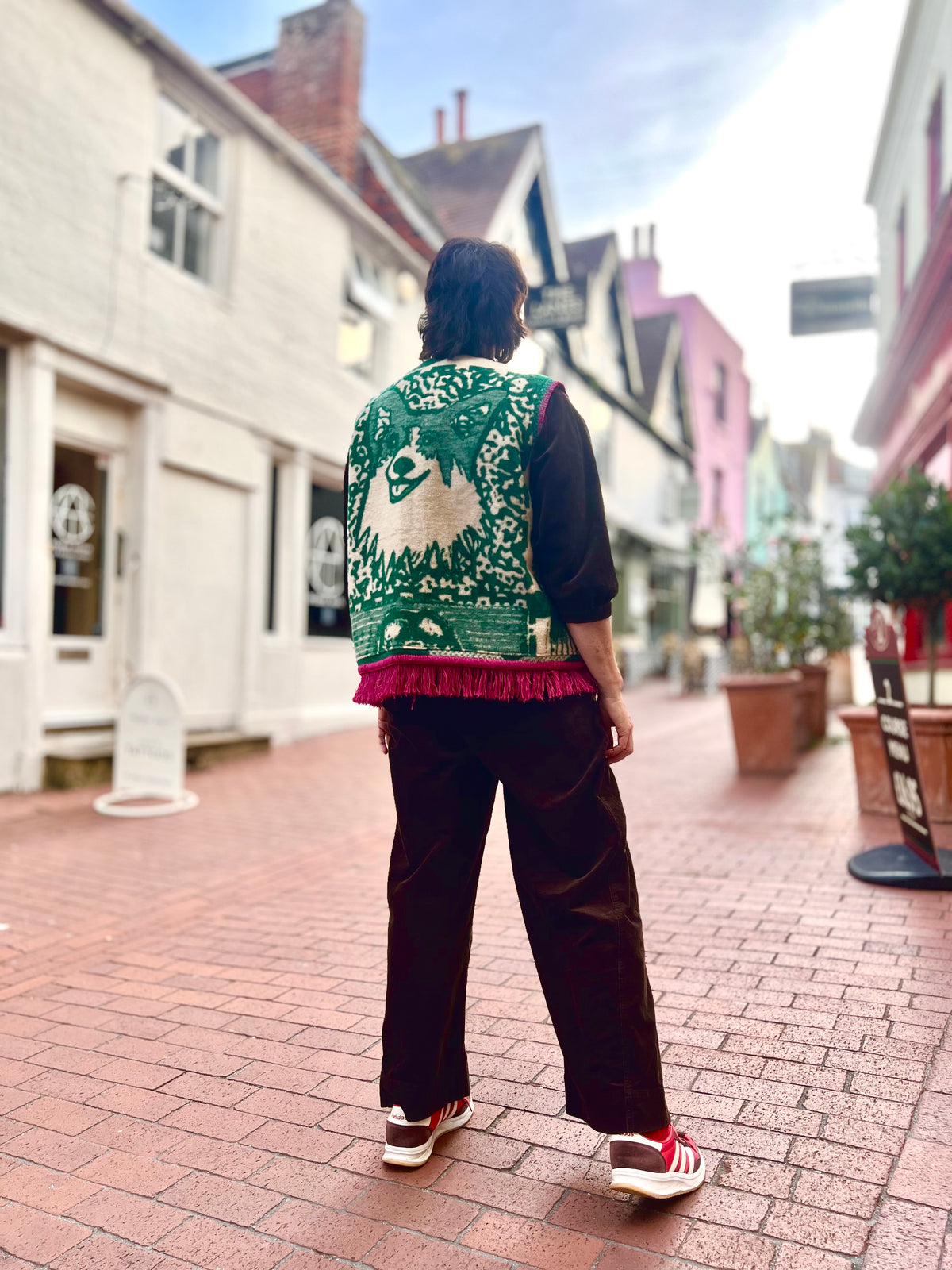 Jacquard Dog Vest,  Handmade by Szmat Sklad
