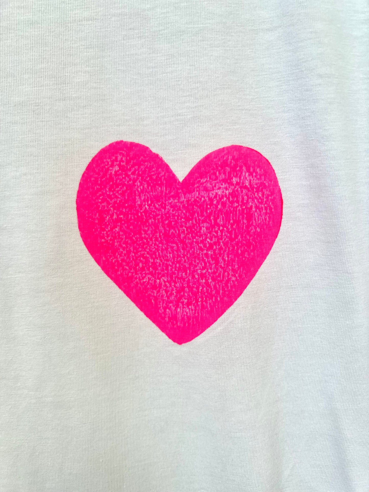 Hand Printed Hearts T-shirt By Your Mom