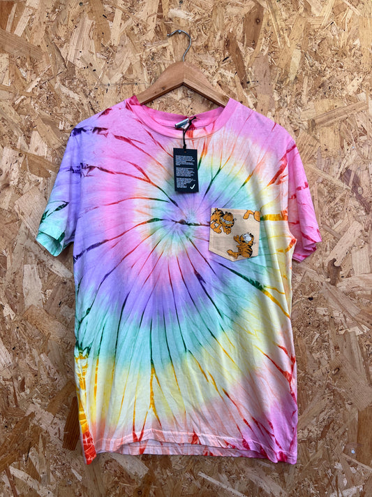 Reworked Pocket Tee With Garfield by Silly Girl Club