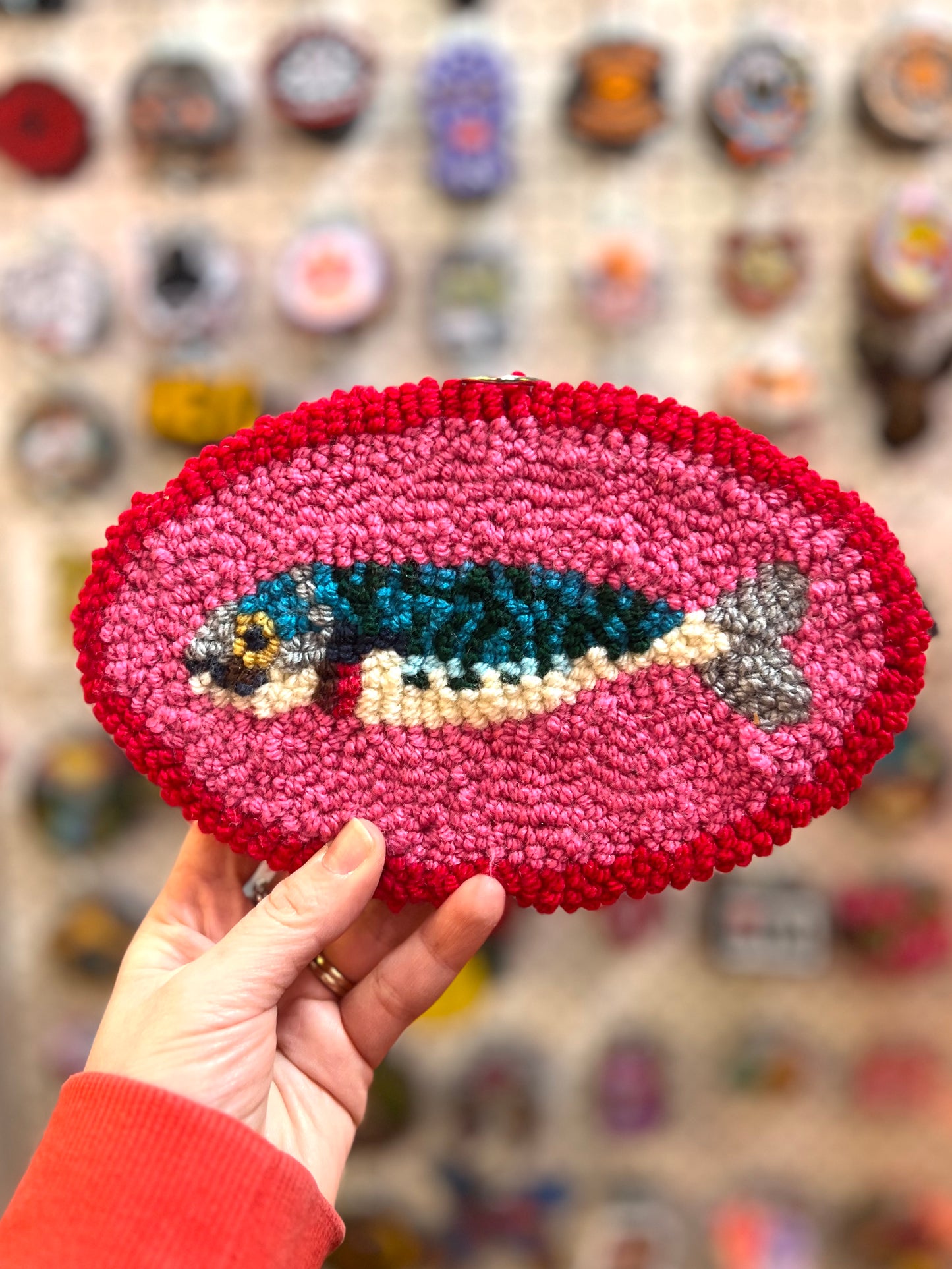 Needle punched Wall Hanging Mackerel by Don Brosbin