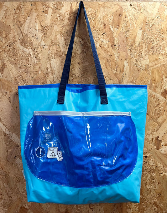 Large Bag Made From Upcycled Paddling Pool By The Re-Inflatables