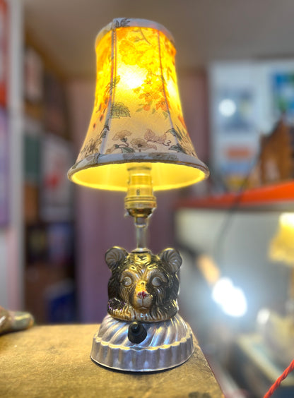 Vintage Bear Head Lamp by Lost & Foundry