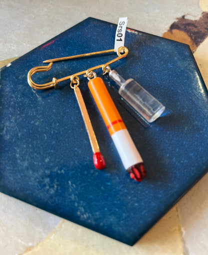 Handmade Party Brooch By Lost And Foundry