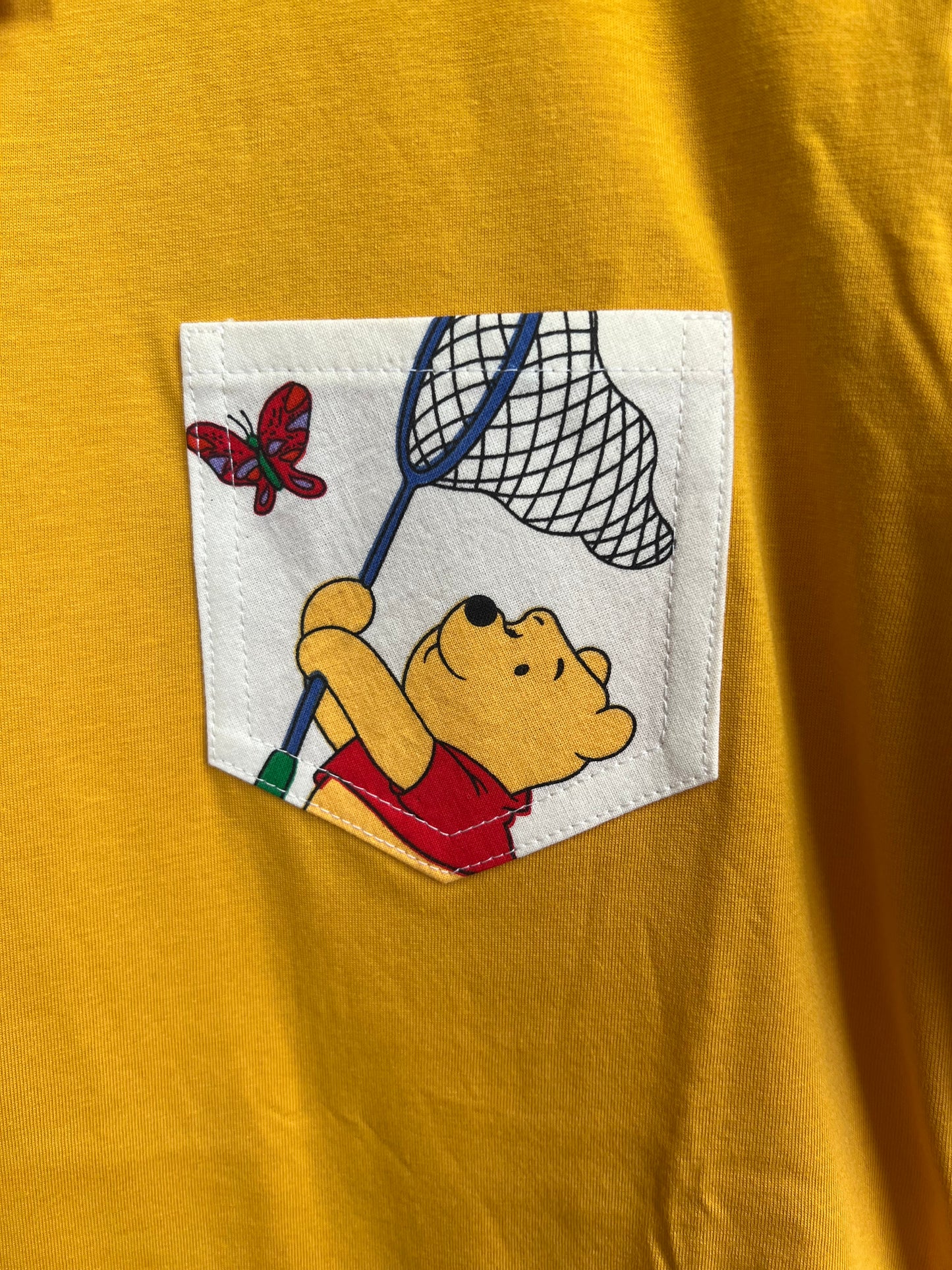 Reworked Pocket Tee With Winnie The Pooh by Silly Girl Club