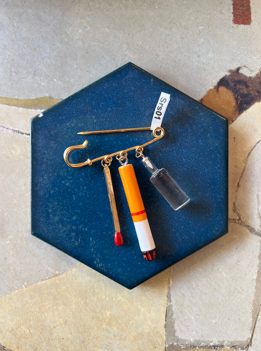 Handmade Party Brooch By Lost And Foundry