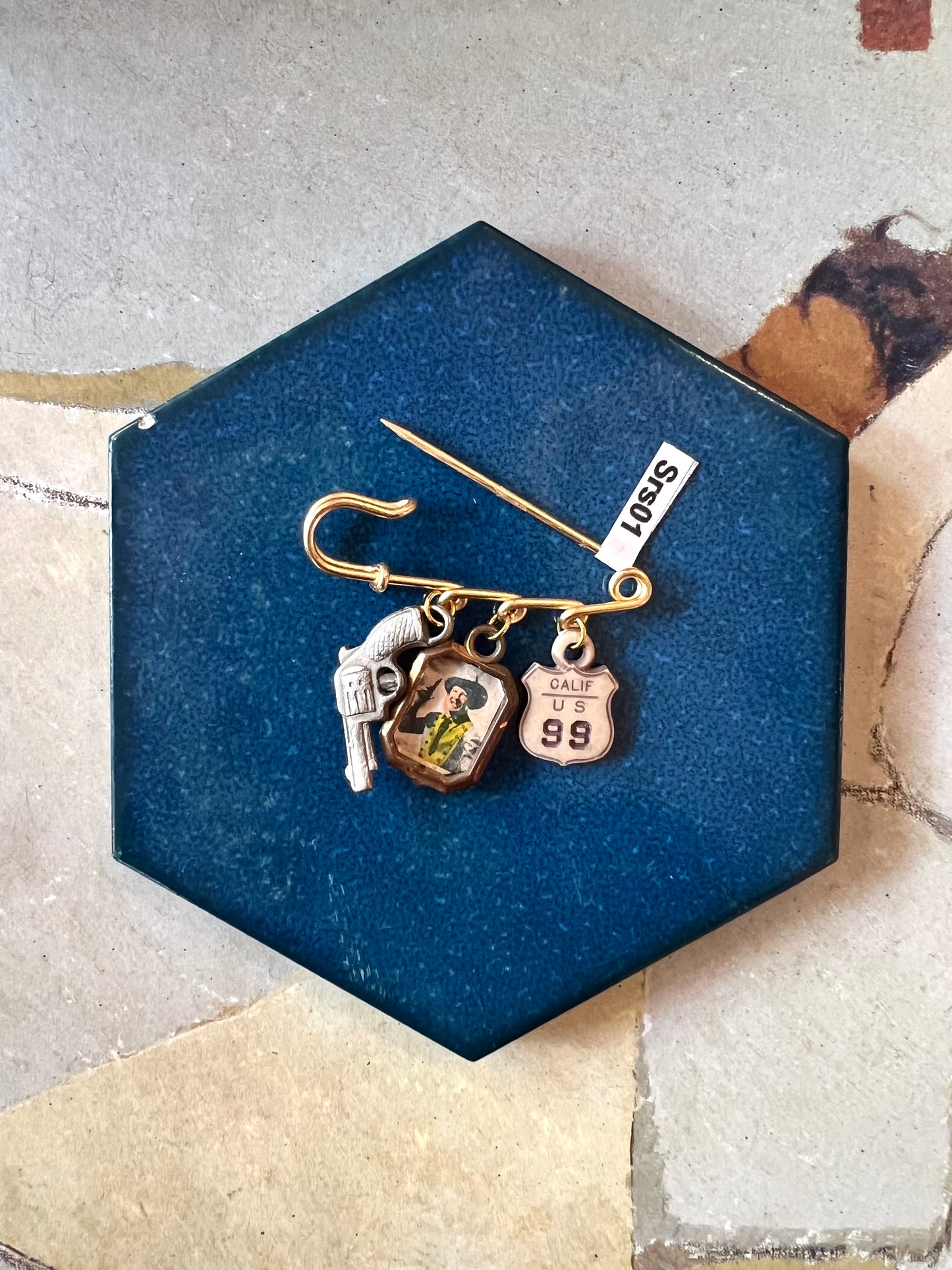 Handmade Cowboy Western Brooch By Lost And Foundry