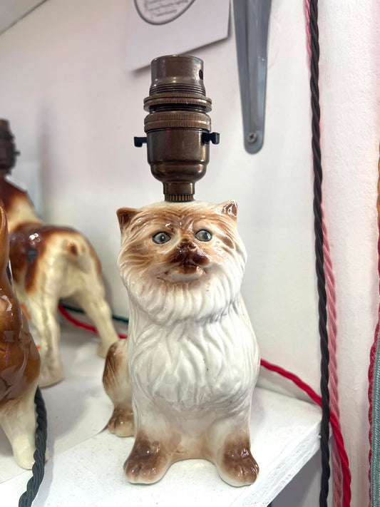 Vintage Persian Cat Lamp by Lost And Foundry