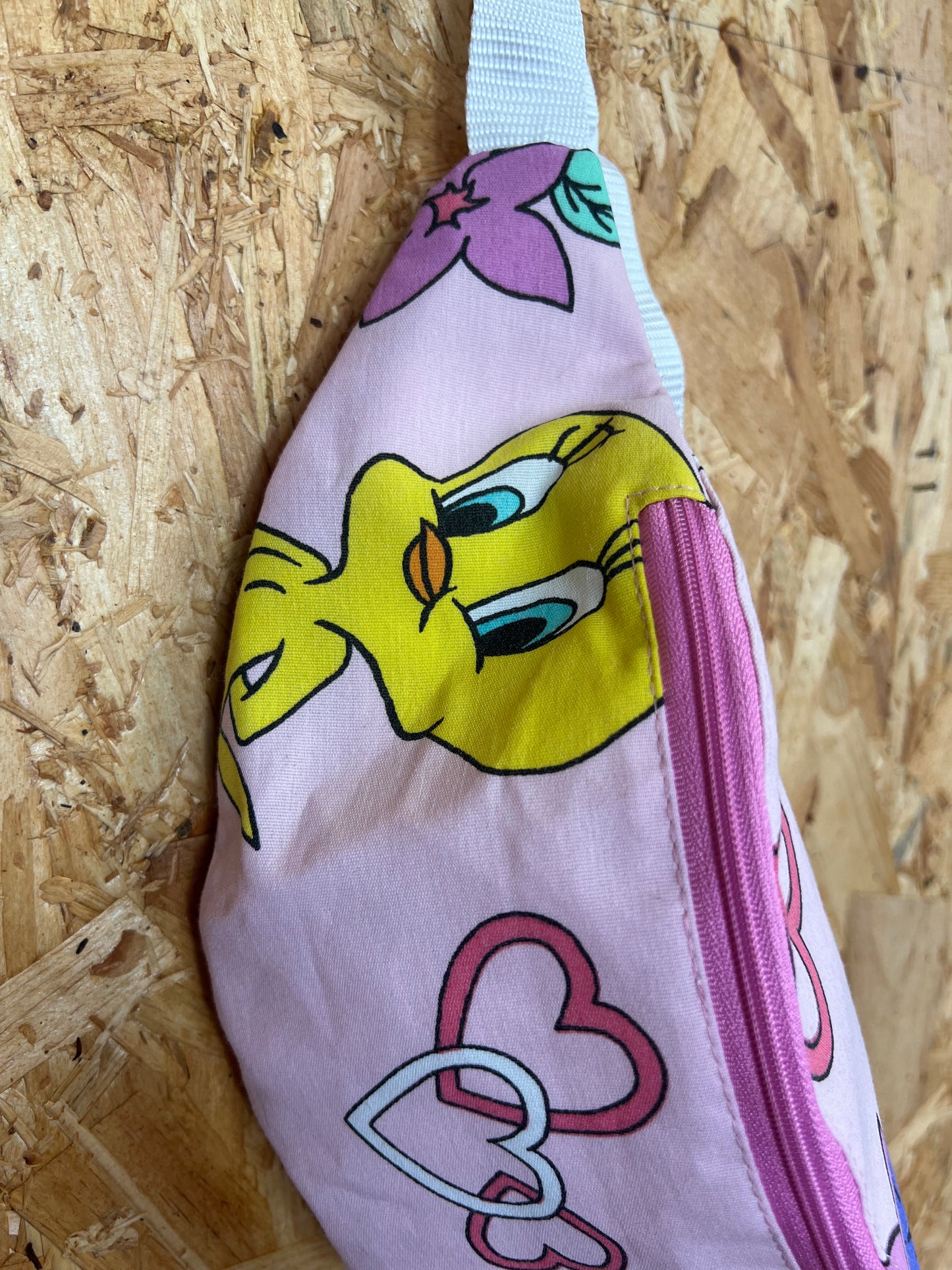 Looney Tunes Taz And Tweetie Retro Fabric Bumbag by Silly Girl Club