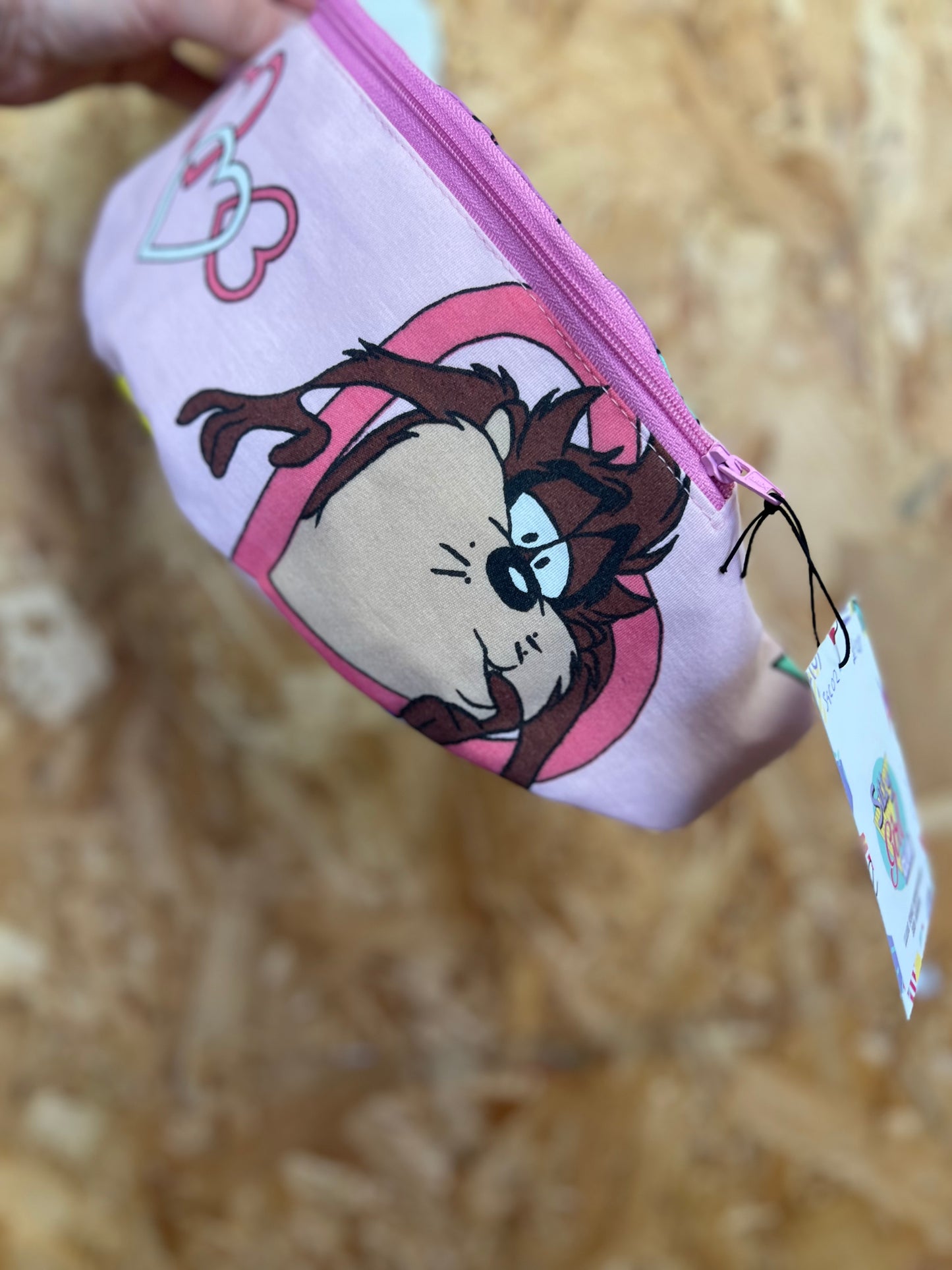 Looney Tunes Taz And Tweetie Retro Fabric Bumbag by Silly Girl Club