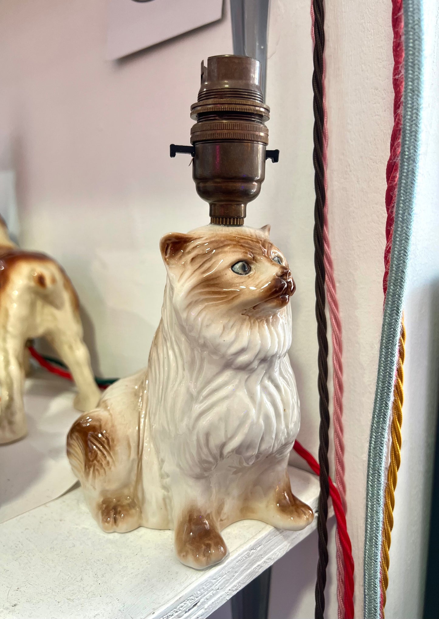 Vintage Persian Cat Lamp by Lost And Foundry
