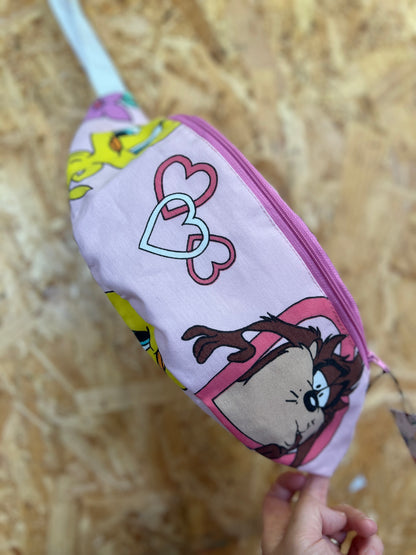Looney Tunes Taz And Tweetie Retro Fabric Bumbag by Silly Girl Club