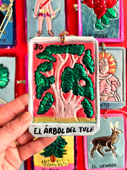 "Er Arbol Del Tule" Mexican Tin Hanging Decoration By Stanley Road