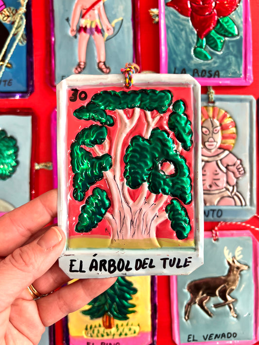 "Er Arbol Del Tule" Mexican Tin Hanging Decoration By Stanley Road