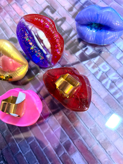 Big Lips Adjustable Ring By Bling For All
