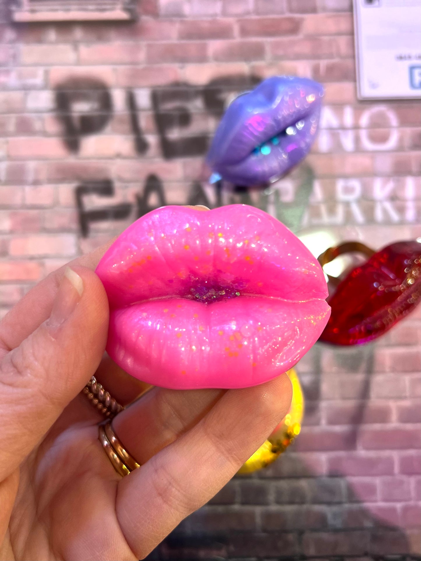 Big Lips Adjustable Ring By Bling For All