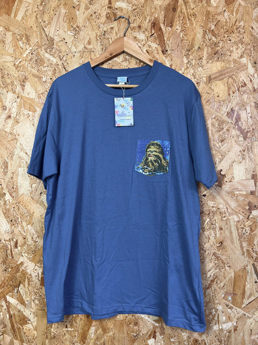 Reworked Pocket Tee With Star Wars Chubacca by Silly Girl Club