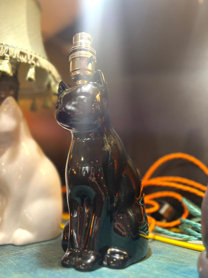 Vintage Black Cat Lamp by Lost & Foundry