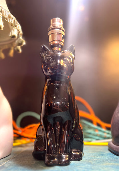 Vintage Black Cat Lamp by Lost & Foundry