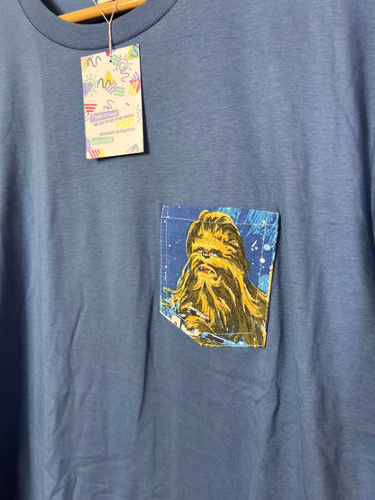 Reworked Pocket Tee With Star Wars Chubacca by Silly Girl Club