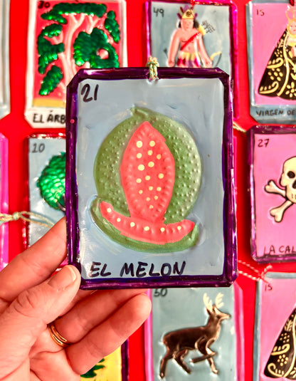 "El Melon" Mexican Tin Hanging Decoration By Stanley Road (Copy)
