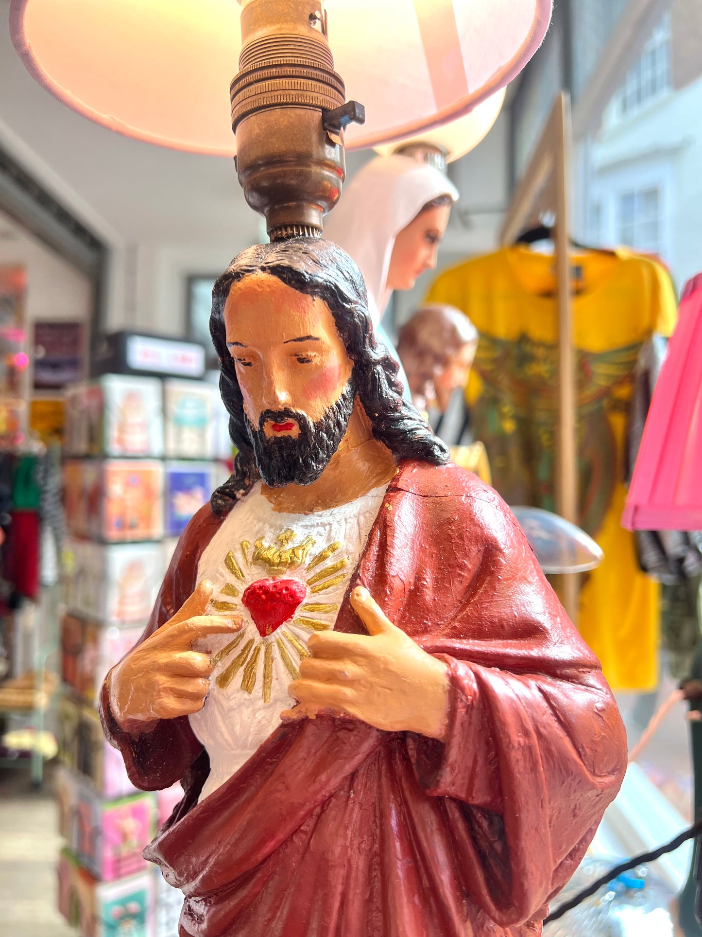 Vintage Large Jesus Lamp by Lost & Foundry