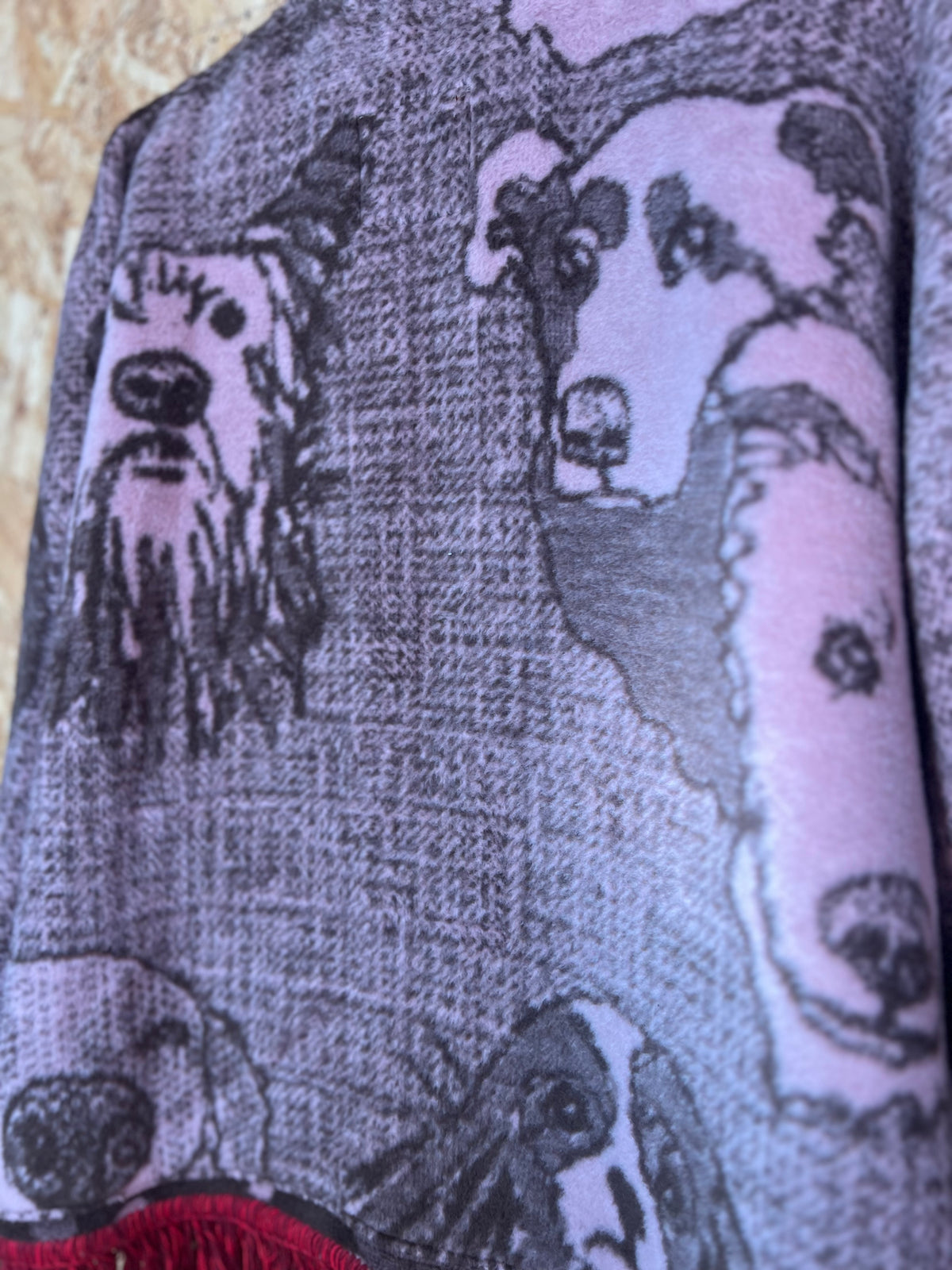 Jacquard Dog Design Jacket, Handmade by Szmat Sklad