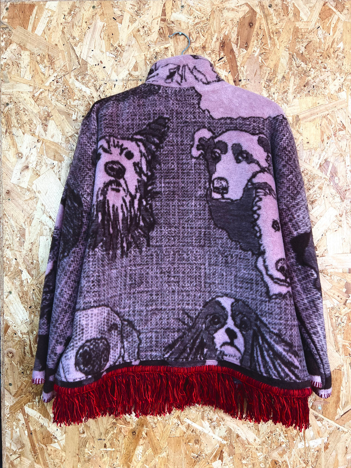 Jacquard Dog Design Jacket, Handmade by Szmat Sklad