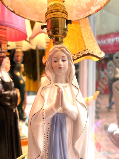 Vintage Virgin Mary Lamp by Lost & Foundry