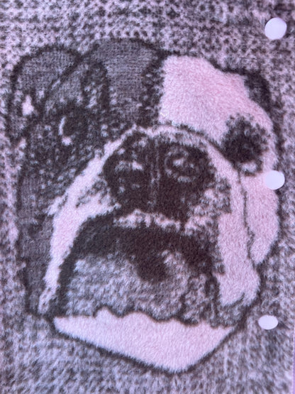 Jacquard Dog Design Jacket, Handmade by Szmat Sklad