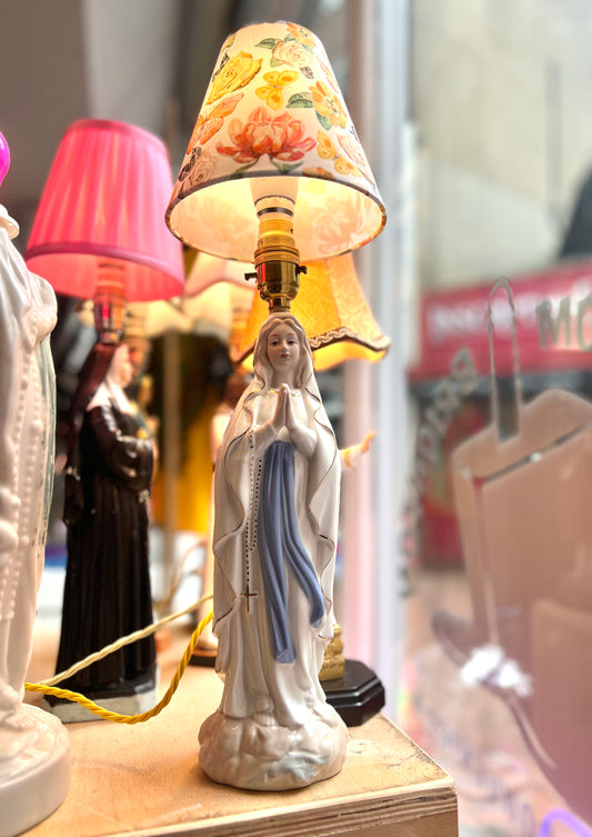 Vintage Virgin Mary Lamp by Lost & Foundry
