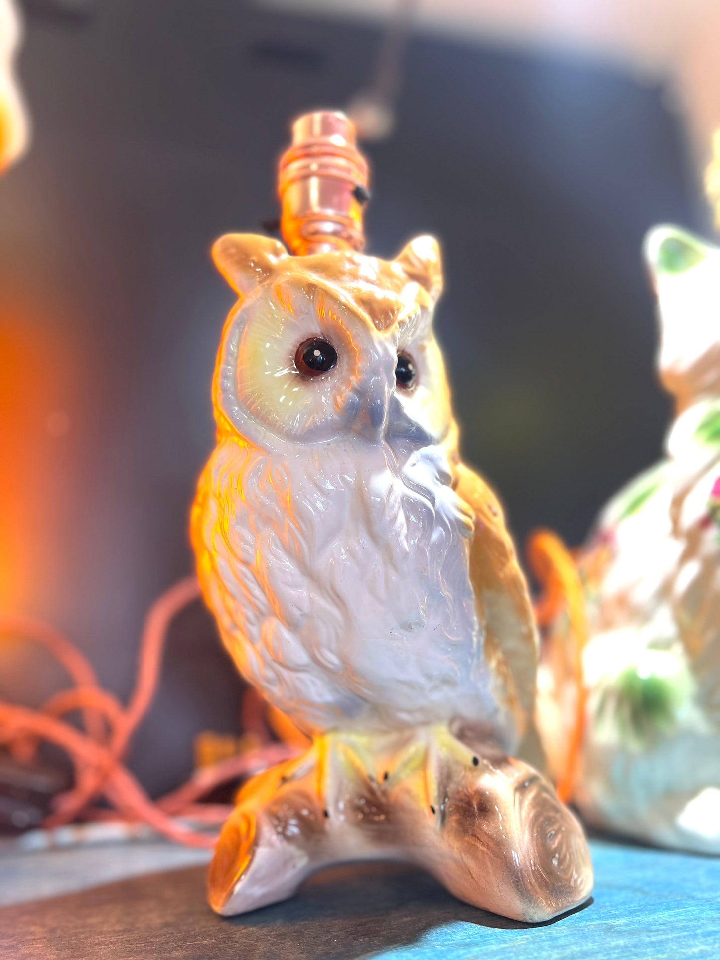 Vintage Owl Lamp by Lost & Foundry