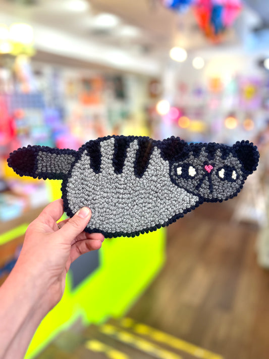 Needle Punched Wall Hanging Cat By Don Brosbin