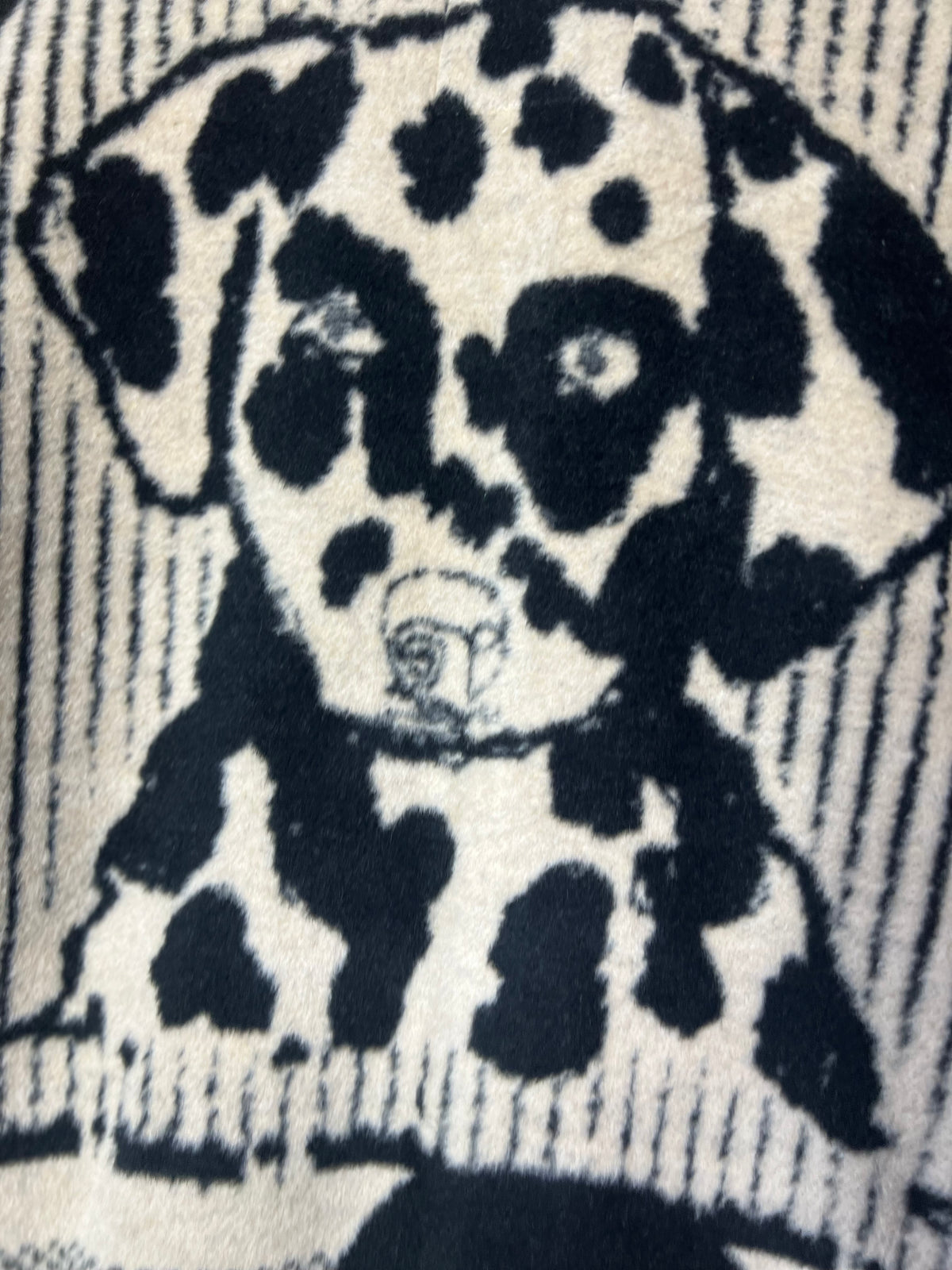 Jacquard Dog Design Jacket, Handmade by Szmat Sklad
