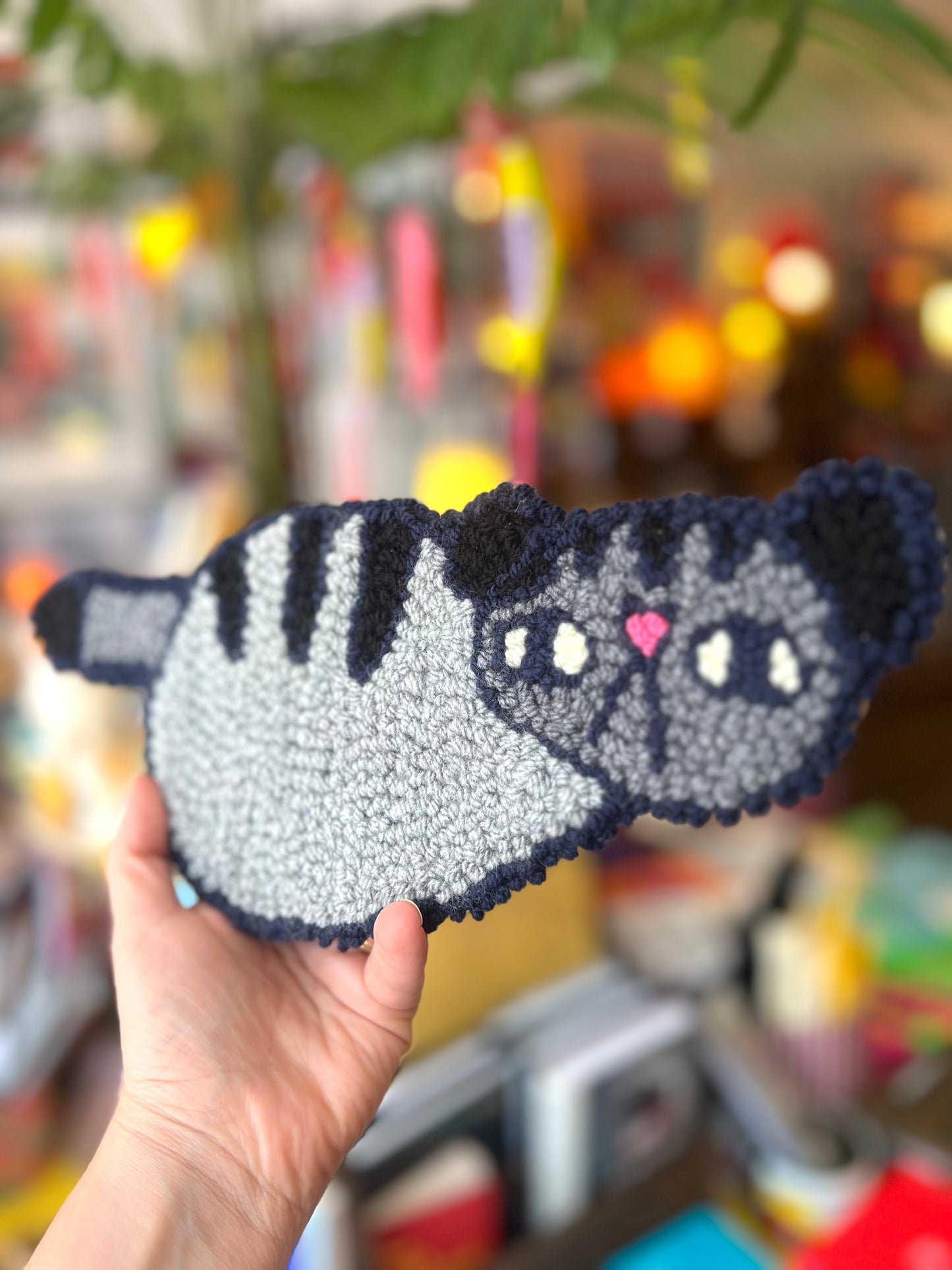 Needle Punched Wall Hanging Cat By Don Brosbin