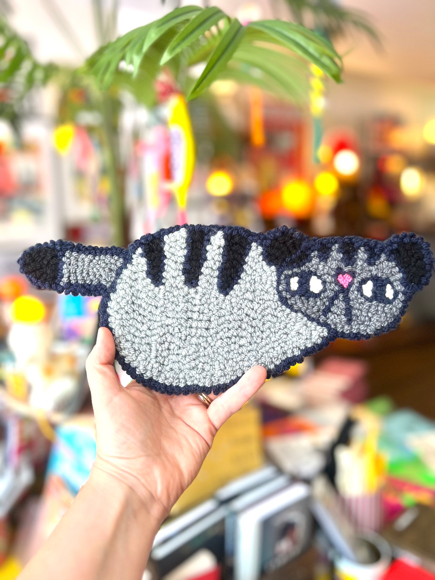 Needle Punched Wall Hanging Cat By Don Brosbin