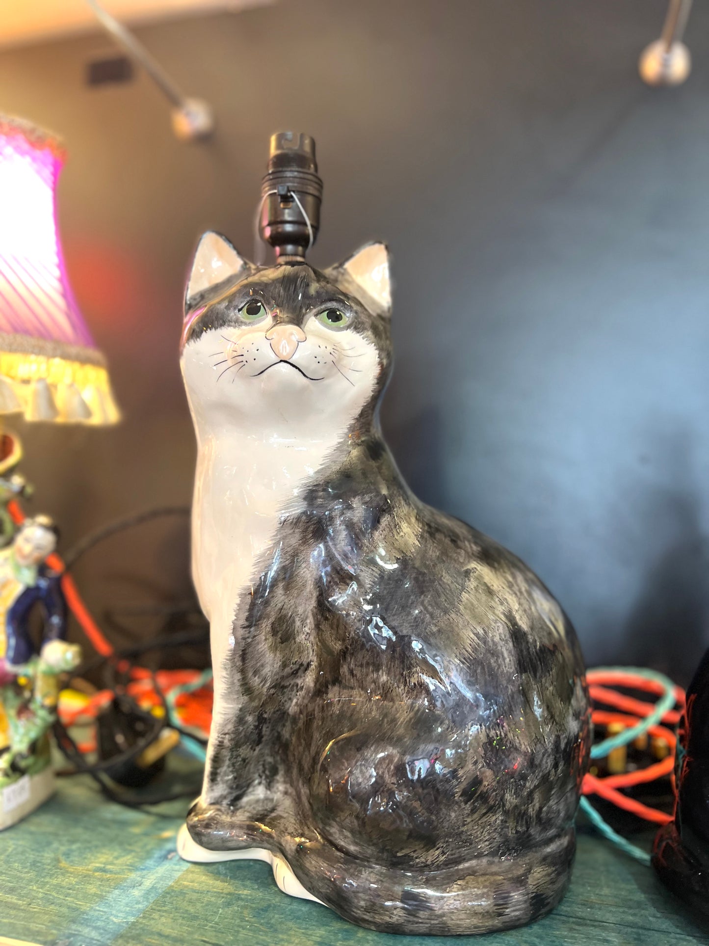 Vintage Cat Lamp by Lost & Foundry