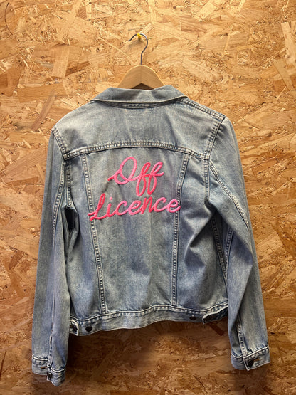 Off Licence, Upcycled, Embriodery Denim Jacket by Relab