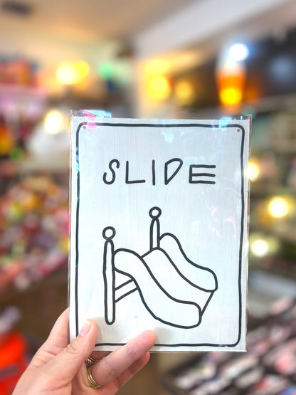 'Slide' Wooden Board Wall Art  by Don Brosbin