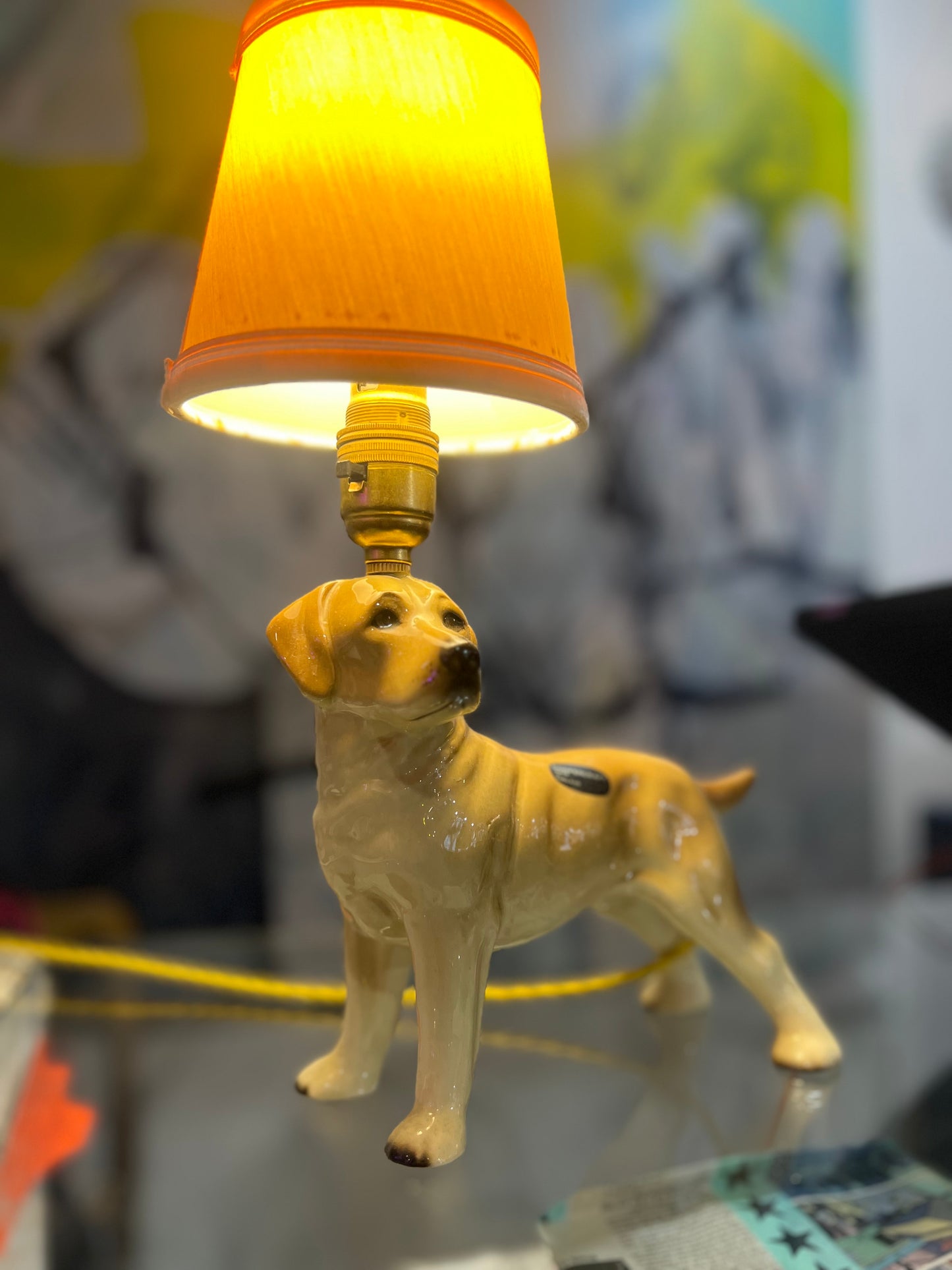 Labrador Ceramic Vintage Lamp by Lost & Foundry