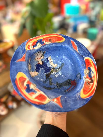 Popeye Ceramic Bowl By Christina Gregoriou