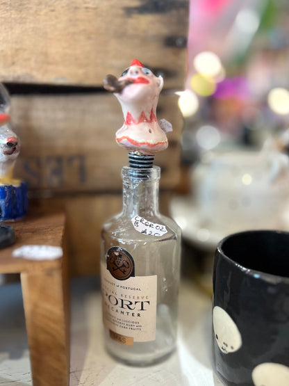 Sailor With A Pipe Figure Bottle Stopper By Christina Gregoriou