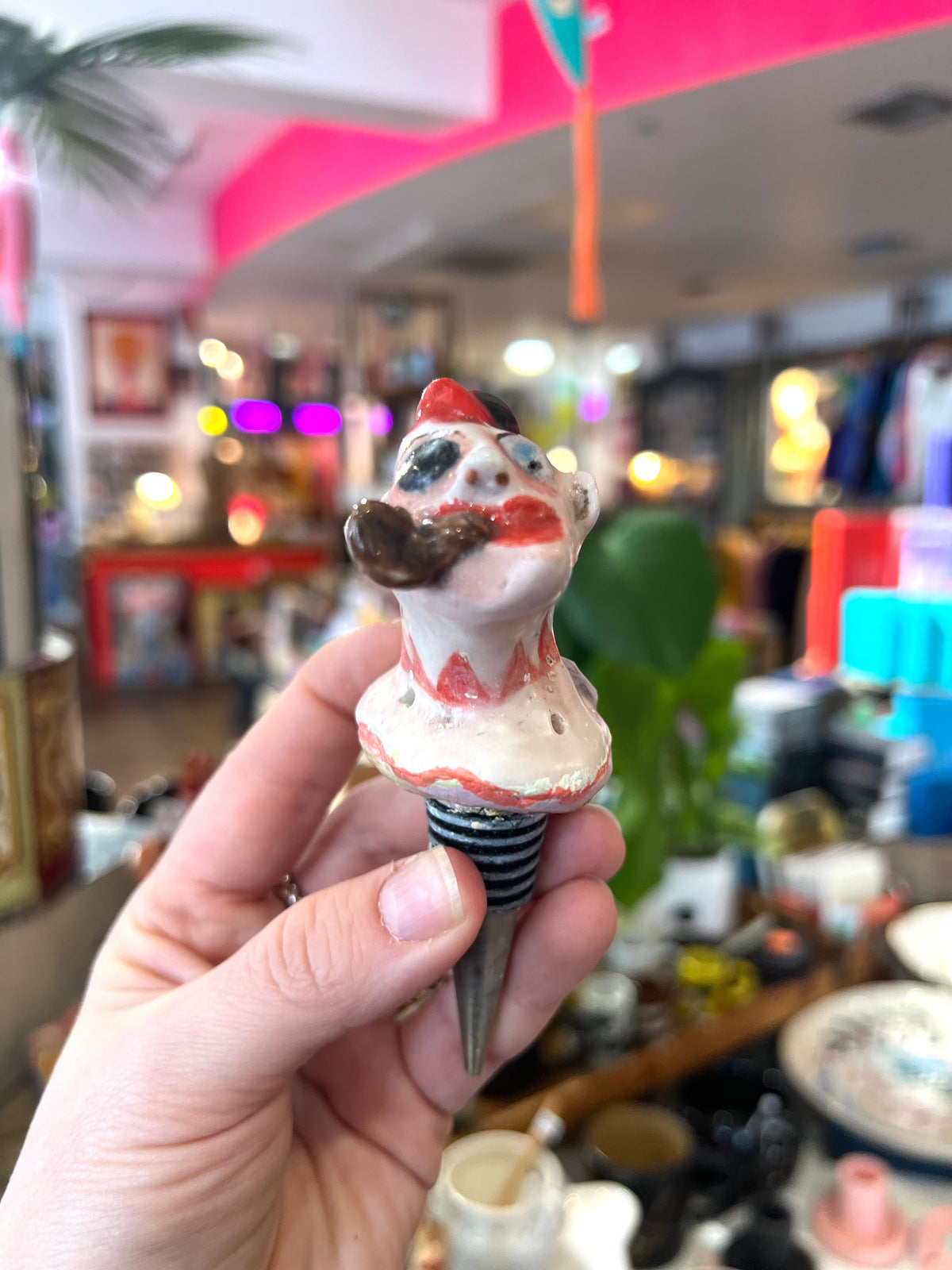 Sailor With A Pipe Figure Bottle Stopper By Christina Gregoriou