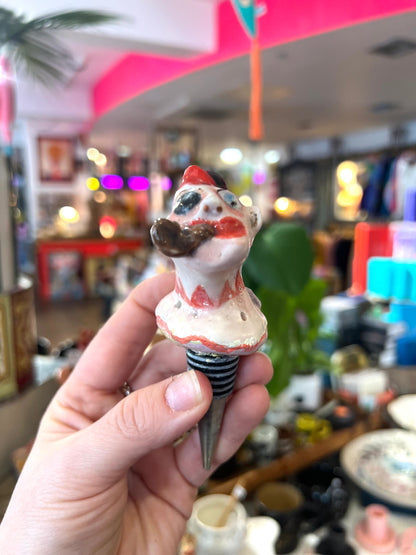 Sailor With A Pipe Figure Bottle Stopper By Christina Gregoriou