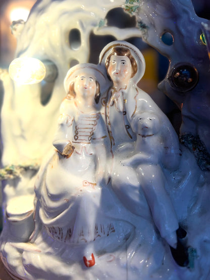 Vintage Courting Couple Lamp by Lost & Foundry