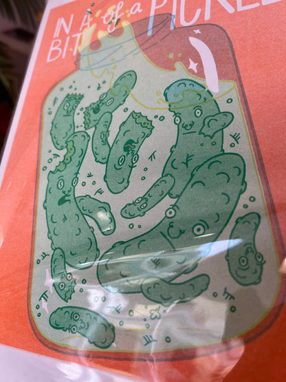 In A Bit Of A Pickle Print By Tomi Russell