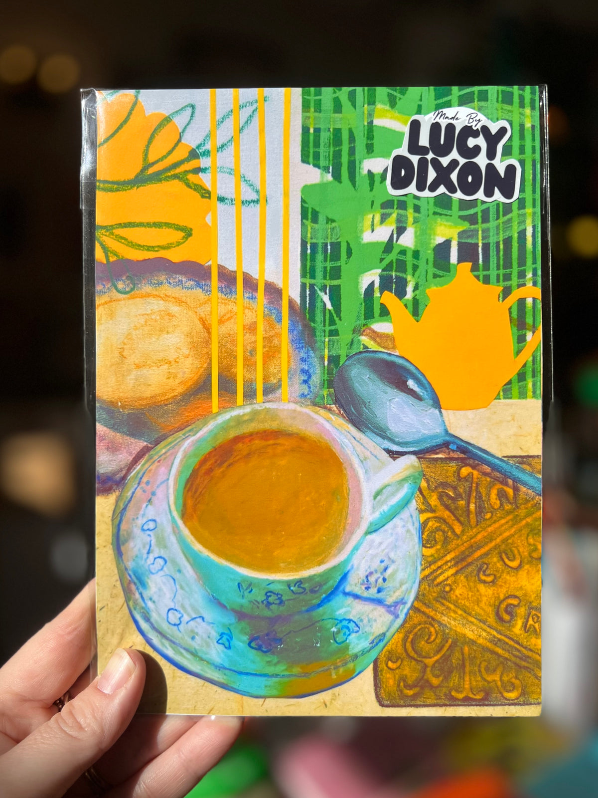Tea Mixed Media Painting Print By Lucy Dixon