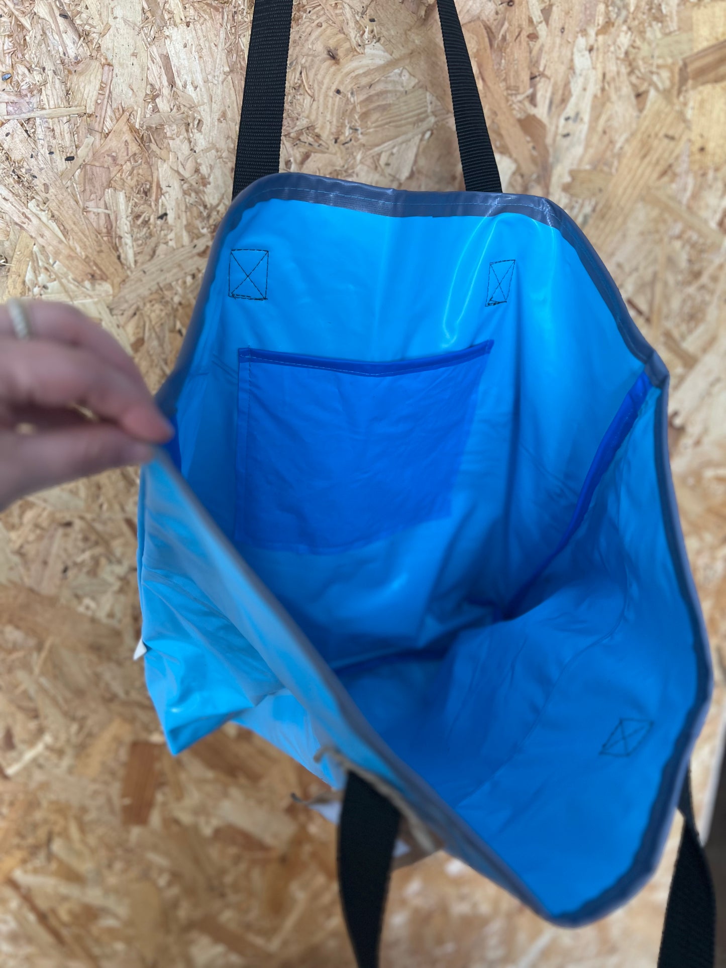 Large Tote Bag Made From Pool Float By The Re-Inflatables