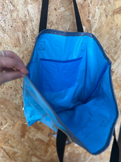 Large Tote Bag Made From Pool Float By The Re-Inflatables